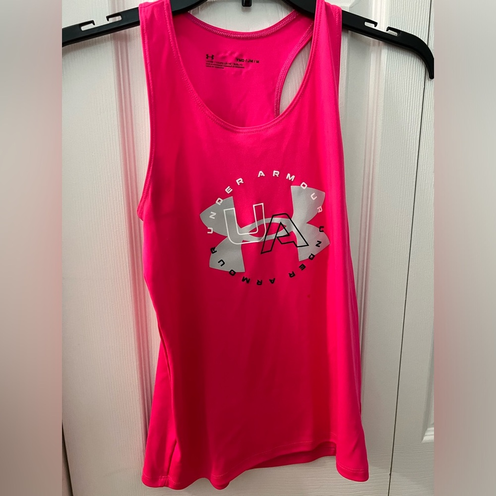 Under Armour Girls Hot Pink Lightweight Tank YMD